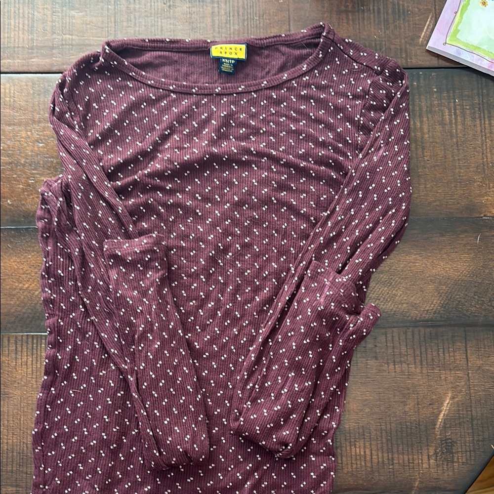 Prince & Fox Red Fitted Long Sleeve Blouse
